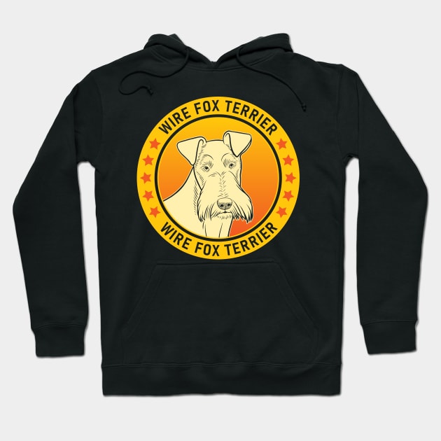 Wire Fox Terrier Dog Portrait Hoodie by millersye